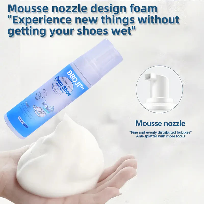 BBOJI™Foam Shoe Cleaner – Fast-Dry, No Water, Safe on All Materials