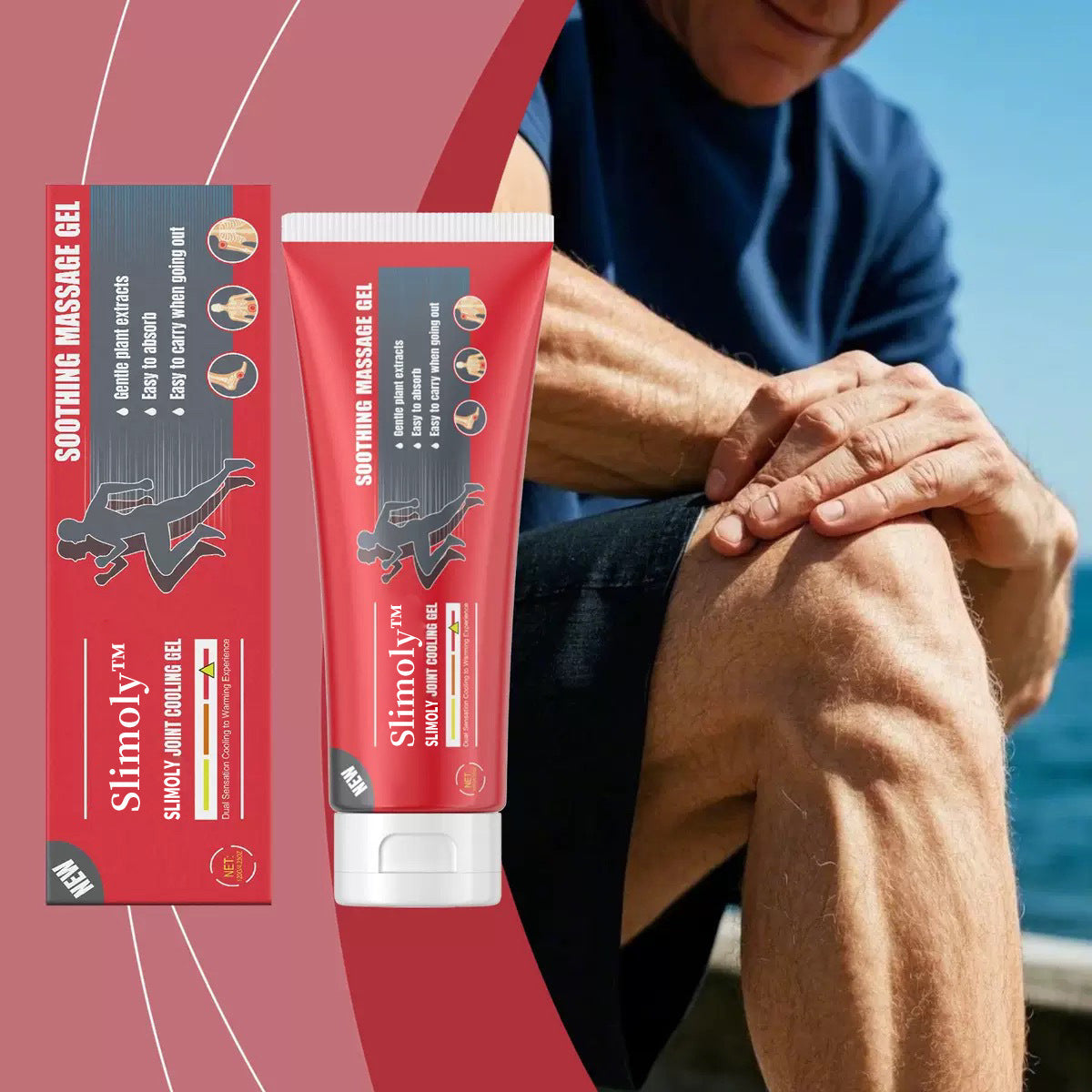 Slimoly™ Plant-Based Massage Cream – Fast Joint & Muscle Pain Relief for Knees, Back, Neck, and More
