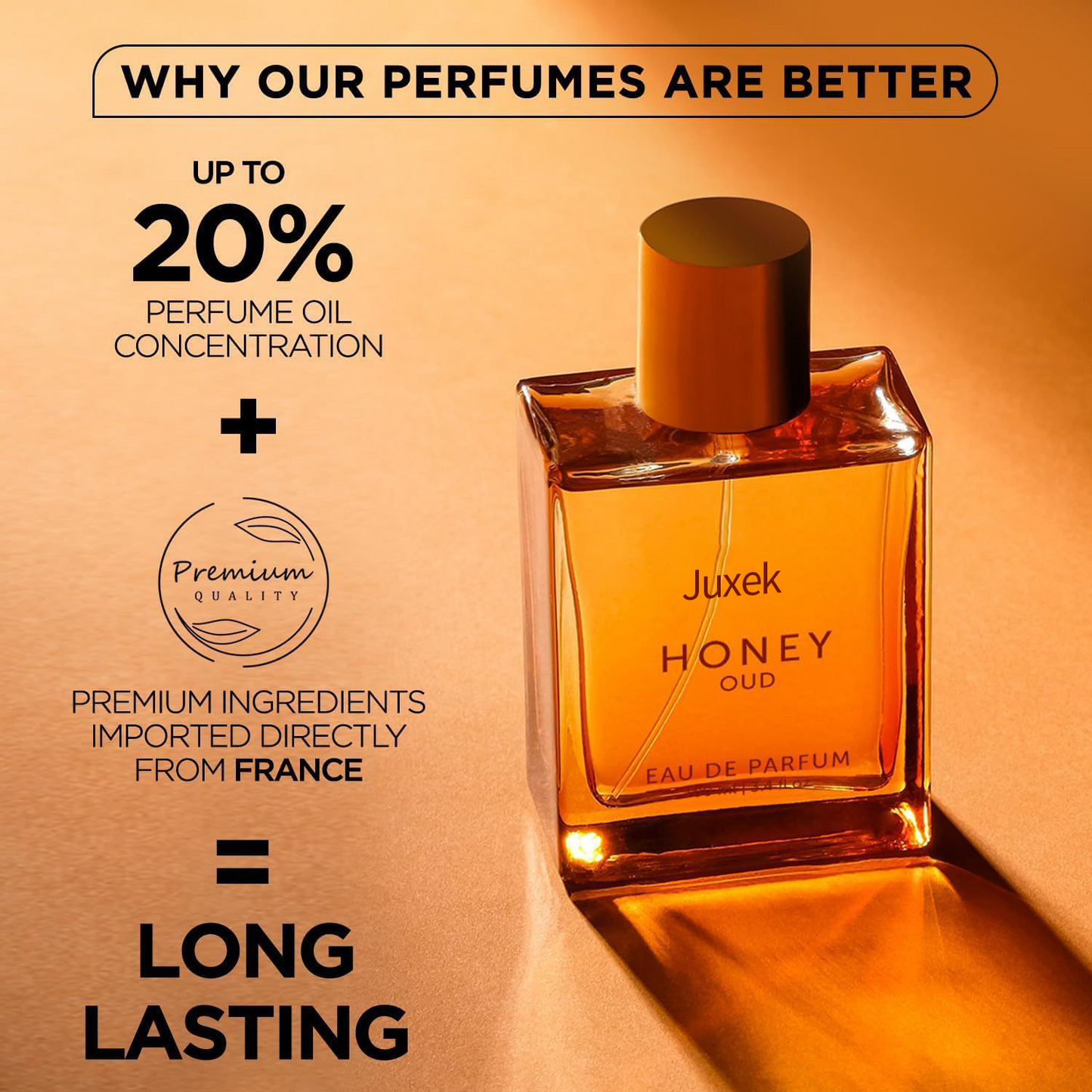 Juxek™ Honey Oud Perfume: Luxe, Long-Lasting Scent for an Unforgettable Aura