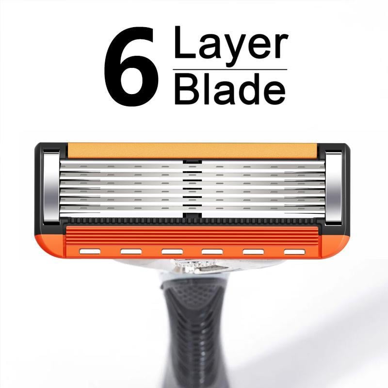 QIAWI™ 48-Piece Men's Razor Blade Set: Free Handle + Ultra Sharp Steel for Smooth Shaving