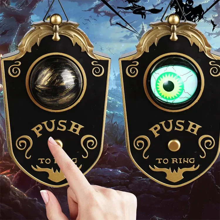 AQA™-Spooky Cyclops Doorbell: One-Eyed Monster for a Halloween Fright