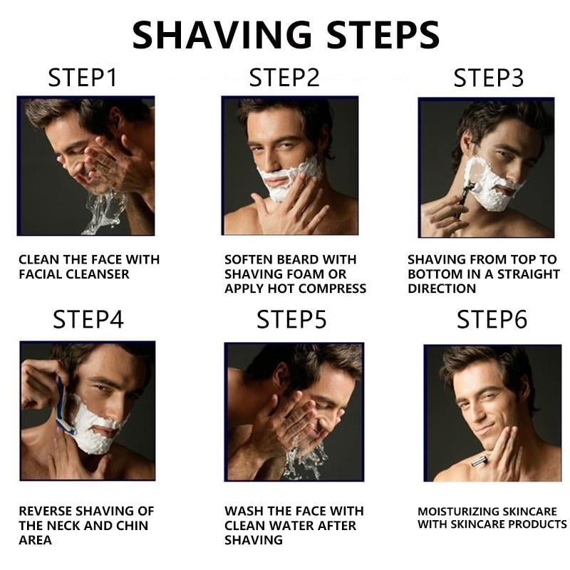 QIAWI™ 48-Piece Men's Razor Blade Set: Free Handle + Ultra Sharp Steel for Smooth Shaving