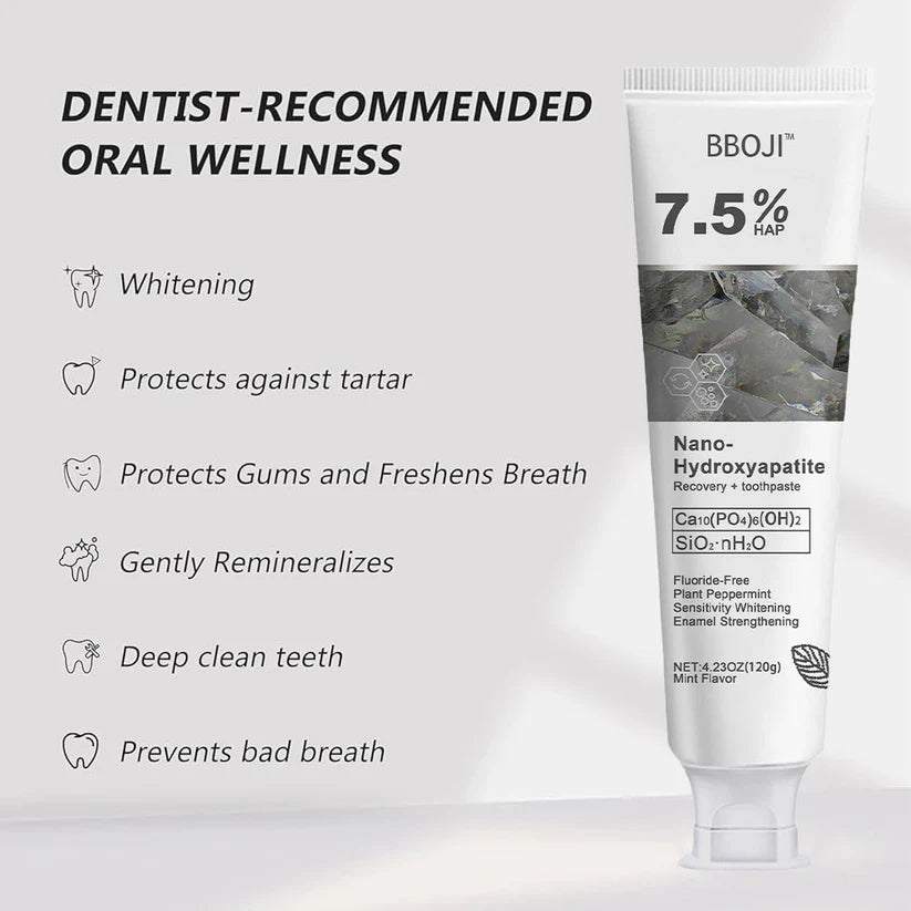 đ BBOJI⢠Fluoride-Free Hydroxyapatite Toothpaste đ Naturally Brighter Smiles