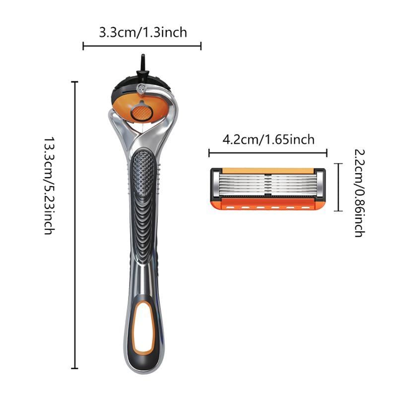 QIAWI™ 48-Piece Men's Razor Blade Set: Free Handle + Ultra Sharp Steel for Smooth Shaving