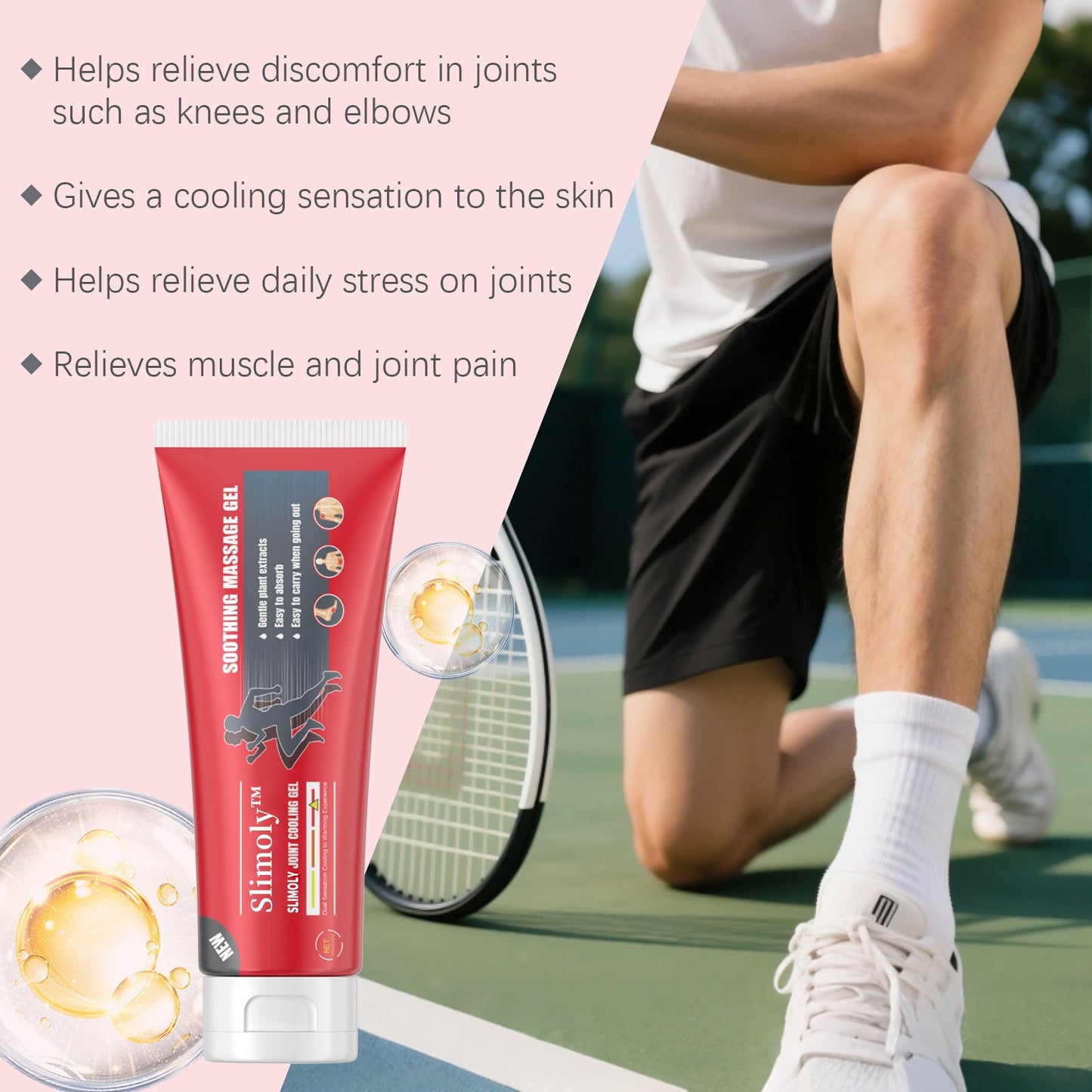Slimoly™ Plant-Based Massage Cream – Fast Joint & Muscle Pain Relief for Knees, Back, Neck, and More