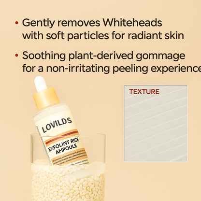 🔥 "Gentle Exfoliator Glow Rice Ampoule – Fits All Skin Types, Boosts Radiance"