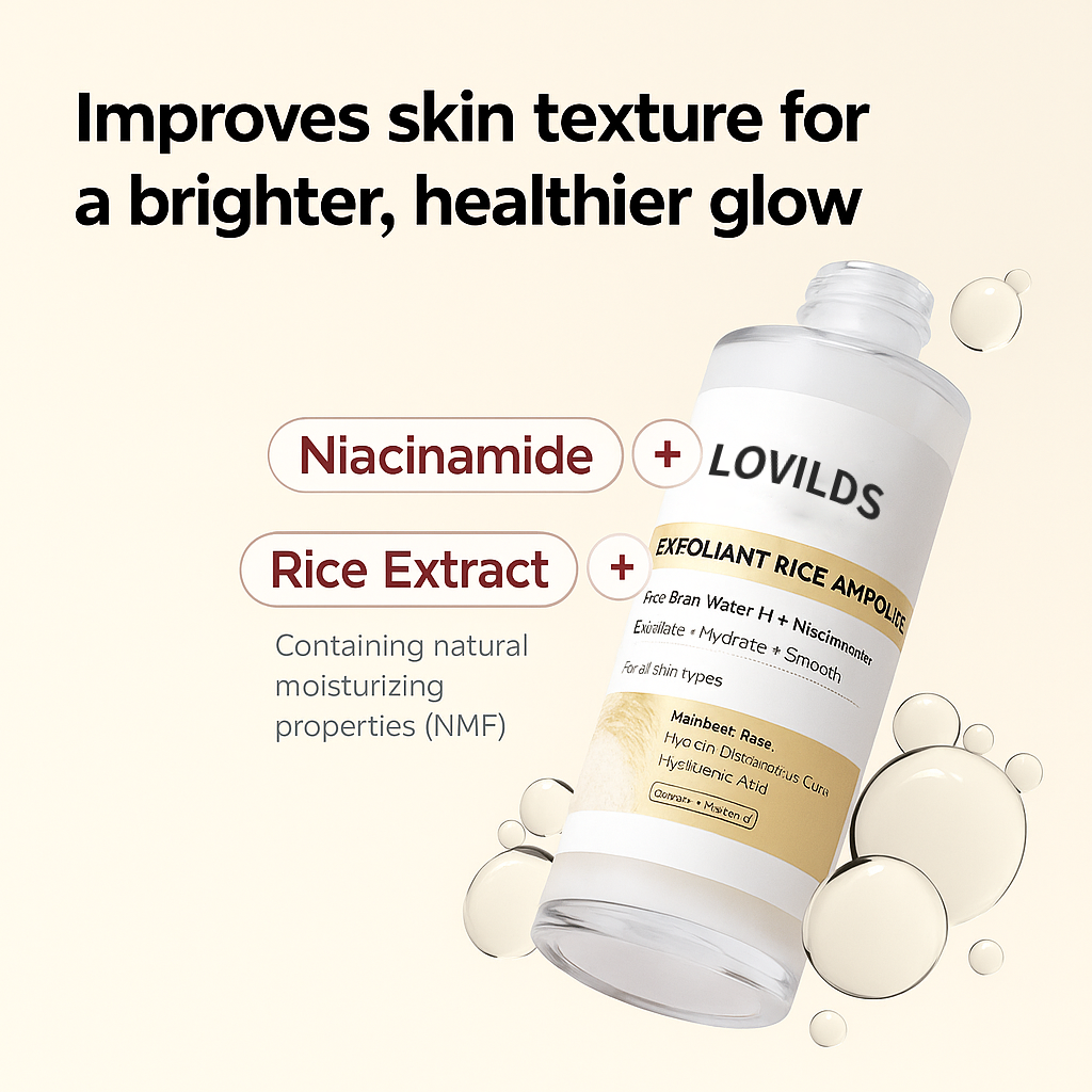 🔥 "Gentle Exfoliator Glow Rice Ampoule – Fits All Skin Types, Boosts Radiance"