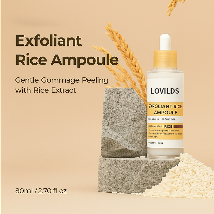 🔥 "Gentle Exfoliator Glow Rice Ampoule – Fits All Skin Types, Boosts Radiance"