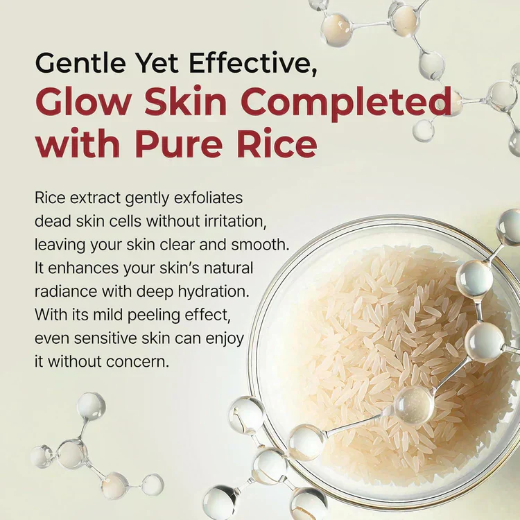 🔥 "Gentle Exfoliator Glow Rice Ampoule – Fits All Skin Types, Boosts Radiance"