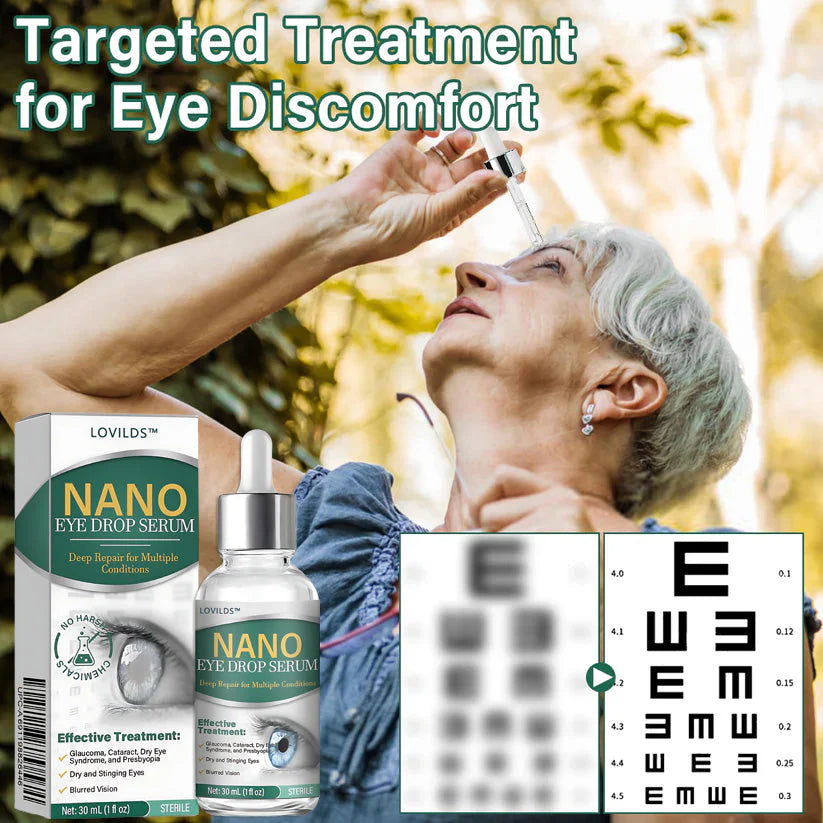 LOVILDS™ Nano Eye Drops Serum ✅FDA Approved(Suitable for presbyopia, dry eye syndrome, glaucoma, and cataracts) 👀