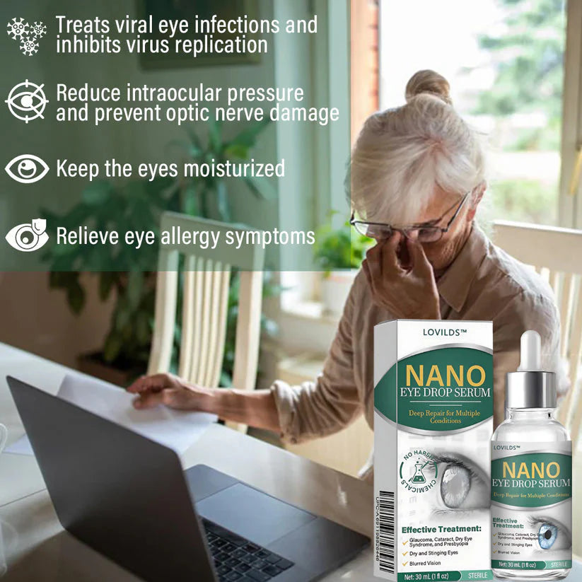 LOVILDS™ Nano Eye Drops Serum ✅FDA Approved(Suitable for presbyopia, dry eye syndrome, glaucoma, and cataracts) 👀