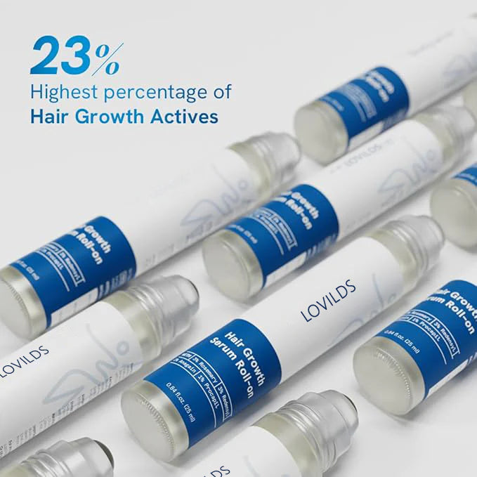 Be LOVILDS Advanced Rosemary Hair Growth Roll-On Serum | Clinically Proven Hair Regrowth Treatment