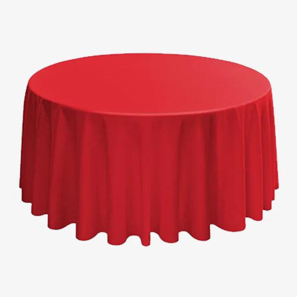 Premium Gathering Tablecloth-🎁5 Pack Round Tablecloth Polyester Table Cloth 108 inch