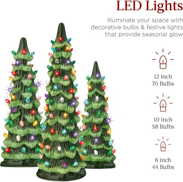 🎉Hand-Painted Tabletop Christmas Trees🎄