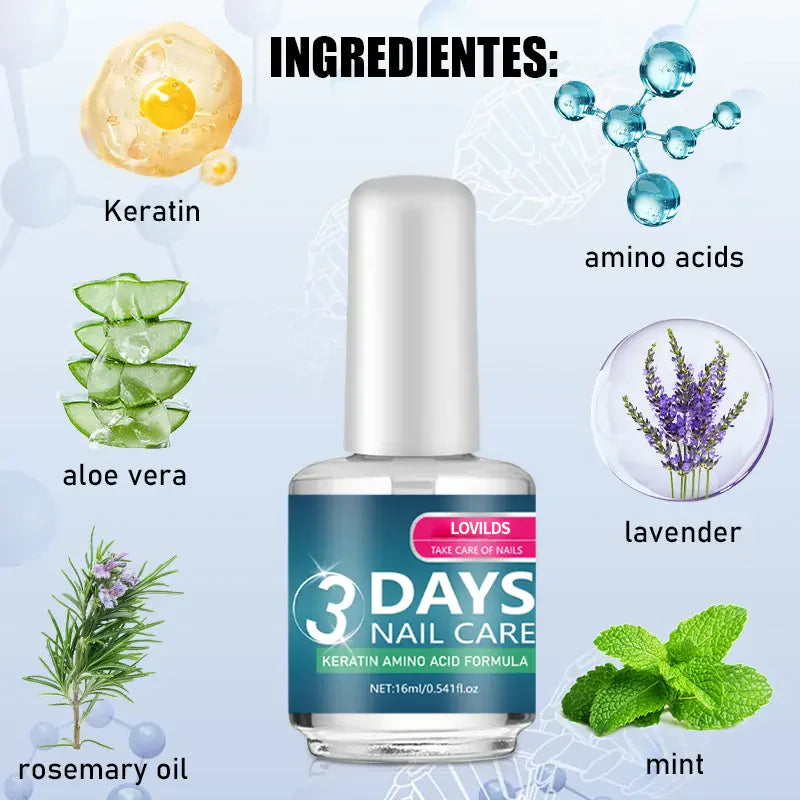 đ
LOVILDS⢠Keratin Nail Therapy â Amino Acid Formula for Stronger, Healthier Nails in 3 Days