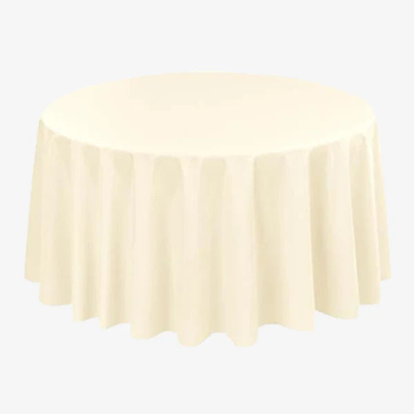 Premium Gathering Tablecloth-🎁5 Pack Round Tablecloth Polyester Table Cloth 108 inch