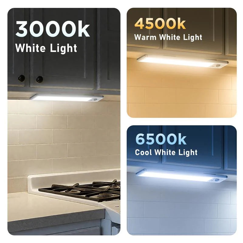 QIAWI™ Under Cabinet Lightsm,76LED Motion Sensor Night Light Indoor
