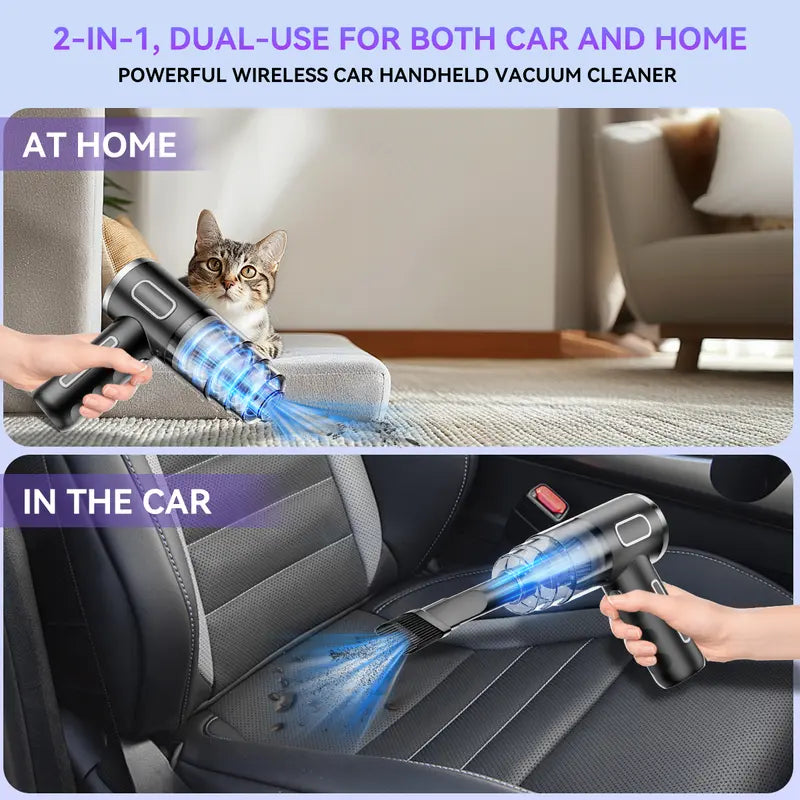 🚀3-in-1 High-Power Handheld Vacuum – For Car, Home & Pets! 50% OFF NOW!