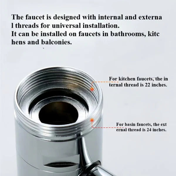 đ°QIAWIâ˘-Rotatable Faucet Aerator Extension