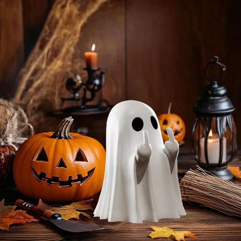 🖕🏻👻Ghost Design Ornament💀🎃Halloween Decoration for Indoor and Porch Decor