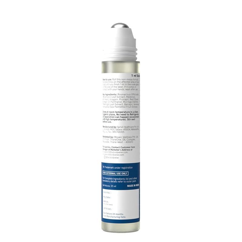 Be LOVILDS Advanced Rosemary Hair Growth Roll-On Serum | Clinically Proven Hair Regrowth Treatment