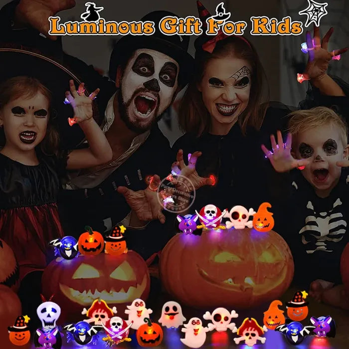 đ Limited-Time Discount | Slimoly⢠LED Halloween & Christmas Flash Rings