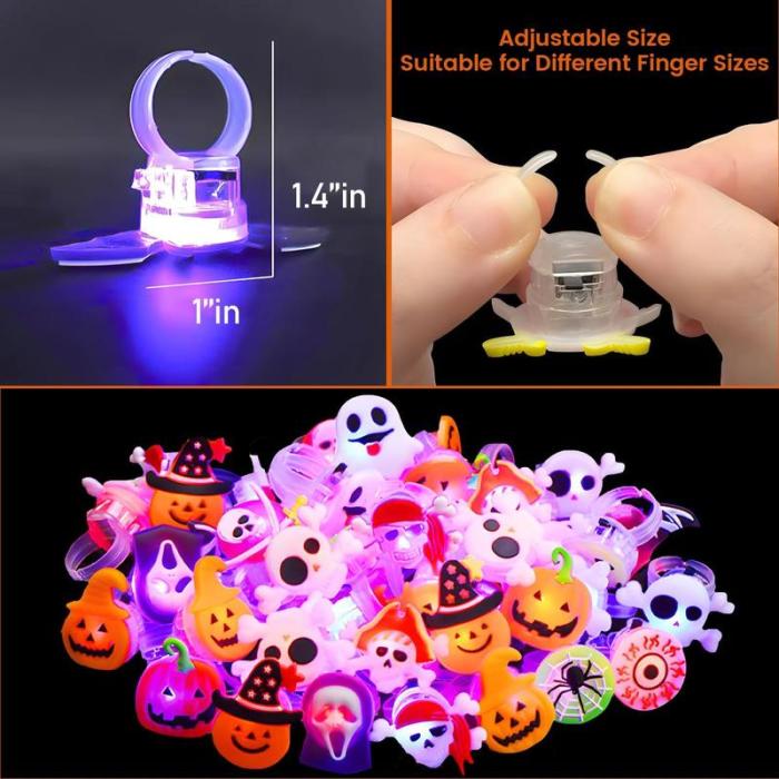 đ Limited-Time Discount | Slimoly⢠LED Halloween & Christmas Flash Rings