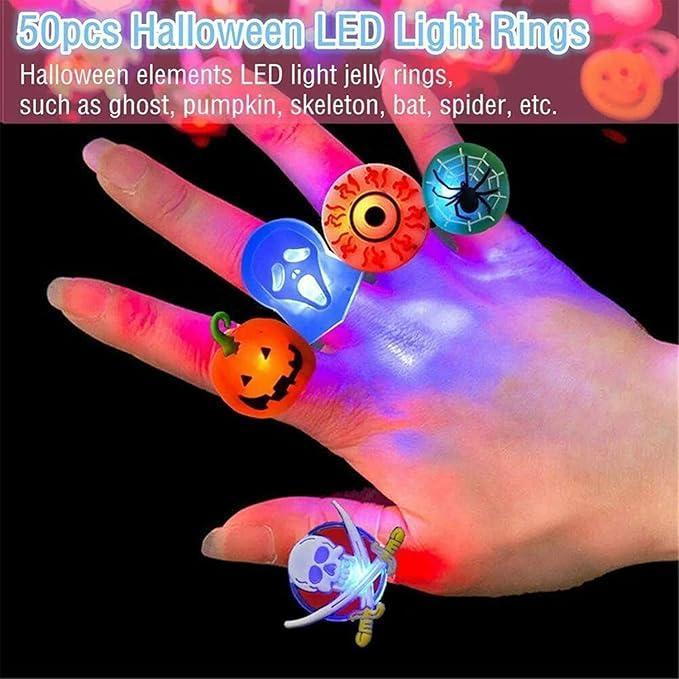 đ Limited-Time Discount | Slimoly⢠LED Halloween & Christmas Flash Rings