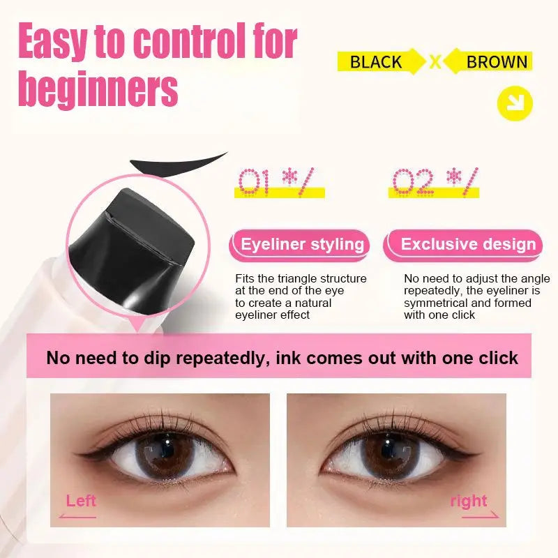 Final 2 Hours: 60%OFF🔥 Rotating Eyeliner Stamp Pen for Easy Cat Eyes