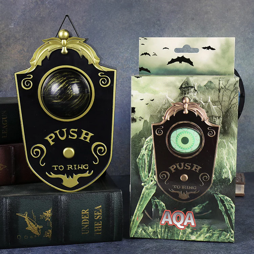 AQA™-Spooky Cyclops Doorbell: One-Eyed Monster for a Halloween Fright