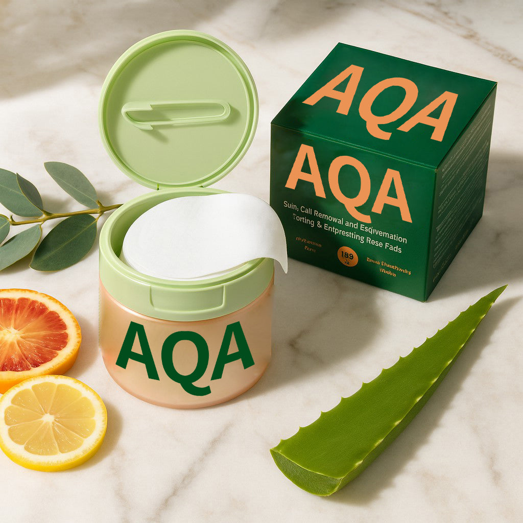 AQA™ Korean Skincare Toner Pads – Anti-Aging, Dark Spot & Wrinkle Care with Snail Mucin & Peptides (100 ct)