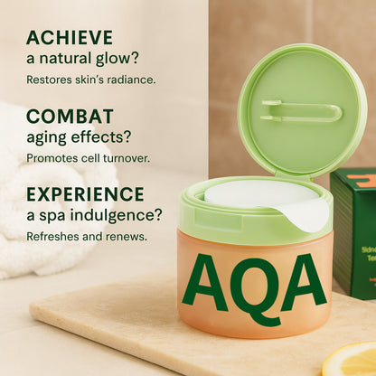 AQA™ Korean Skincare Toner Pads – Anti-Aging, Dark Spot & Wrinkle Care with Snail Mucin & Peptides (100 ct)