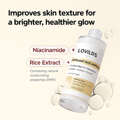 🔥 "Gentle Exfoliator Glow Rice Ampoule – Fits All Skin Types, Boosts Radiance"