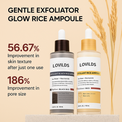 🔥 "Gentle Exfoliator Glow Rice Ampoule – Fits All Skin Types, Boosts Radiance"
