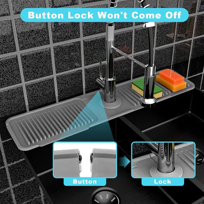 AQA Foldable Faucet Splash Guard with Drainage – Easy to Use & Reusable