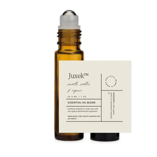 Juxek™ Essential Oil Eye Roller – Natural Under Eye Treatment for Puffiness, Dark Circles & Fine Lines