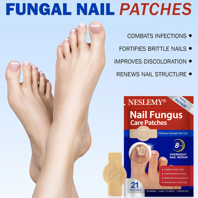 NESLEMY® Fungal Nail Care Patches (21pcs/Box) – Targets Nail Fungus & More 💫Nail Health Set