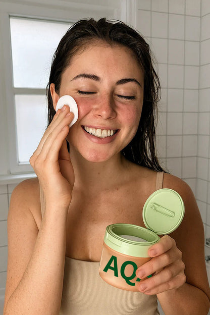 AQA™ Korean Skincare Toner Pads – Anti-Aging, Dark Spot & Wrinkle Care with Snail Mucin & Peptides (100 ct)