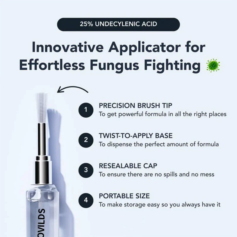 LOVILDS™  Toenail Antifungal Pen - UNDECYLENIC ACID 25% - Daily Solution for Brittle & Thickened Nails