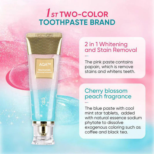 🔥Nicotinamide Toothpaste - Brighten & Whiten Teeth, Fights Stains, Gentle on Enamel