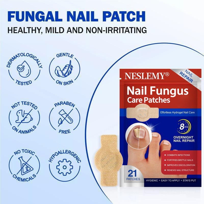 NESLEMY® Fungal Nail Care Patches (21pcs/Box) – Targets Nail Fungus & More 💫Nail Health Set