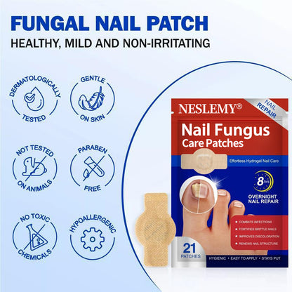 NESLEMY® Fungal Nail Care Patches (21pcs/Box) – Targets Nail Fungus & More 💫Nail Health Set