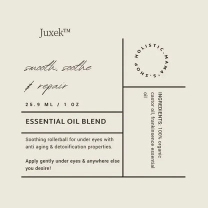 Juxek™ Essential Oil Eye Roller – Natural Under Eye Treatment for Puffiness, Dark Circles & Fine Lines