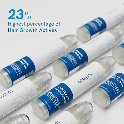 Be LOVILDS Advanced Rosemary Hair Growth Roll-On Serum | Clinically Proven Hair Regrowth Treatment