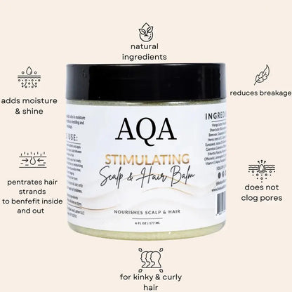 AQA™ BALM- Stimulating Scalp and Hair Balm