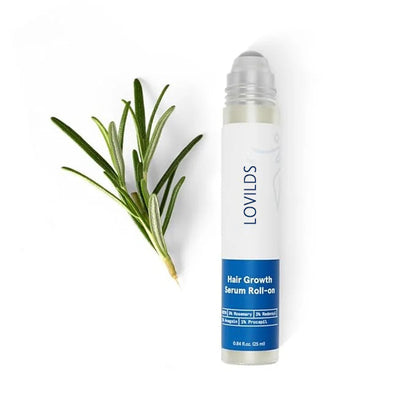 Be LOVILDS Advanced Rosemary Hair Growth Roll-On Serum | Clinically Proven Hair Regrowth Treatment