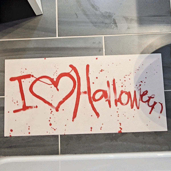 Looks Like a Murder Scene! Blood-Red Color Changing Mat