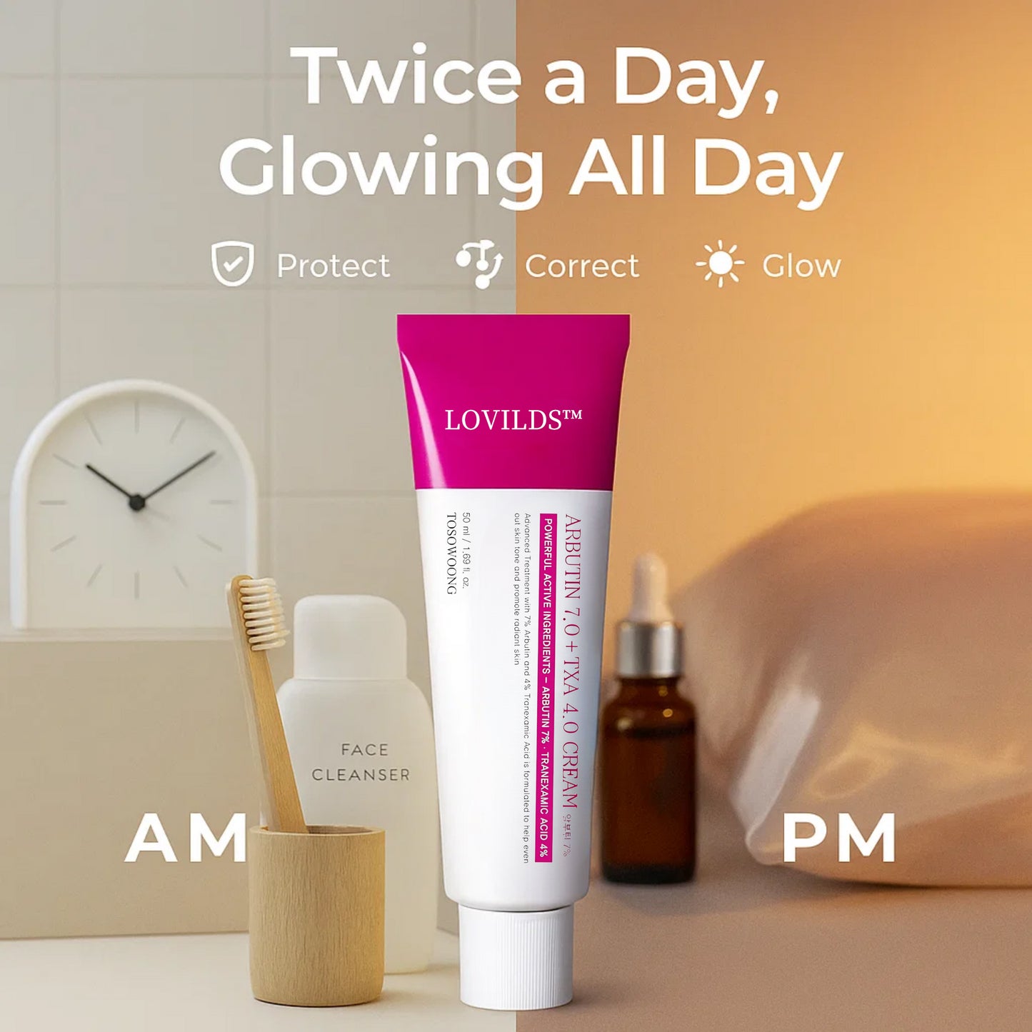 LOVILDS™ Revive Cream: Abutin 7% + Traneaxamic Acid 4%