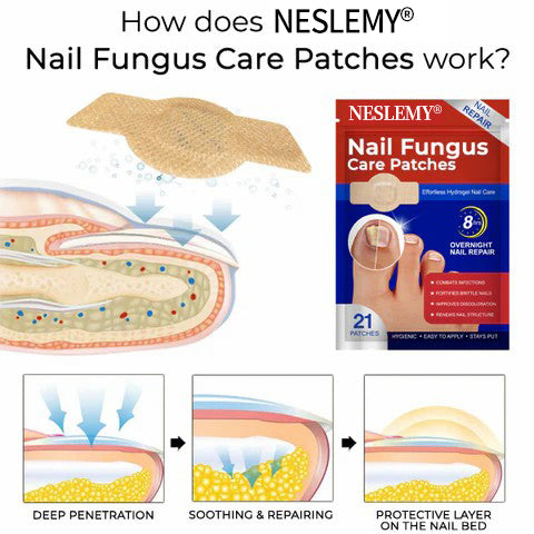 NESLEMY® Fungal Nail Care Patches (21pcs/Box) – Targets Nail Fungus & More 💫Nail Health Set