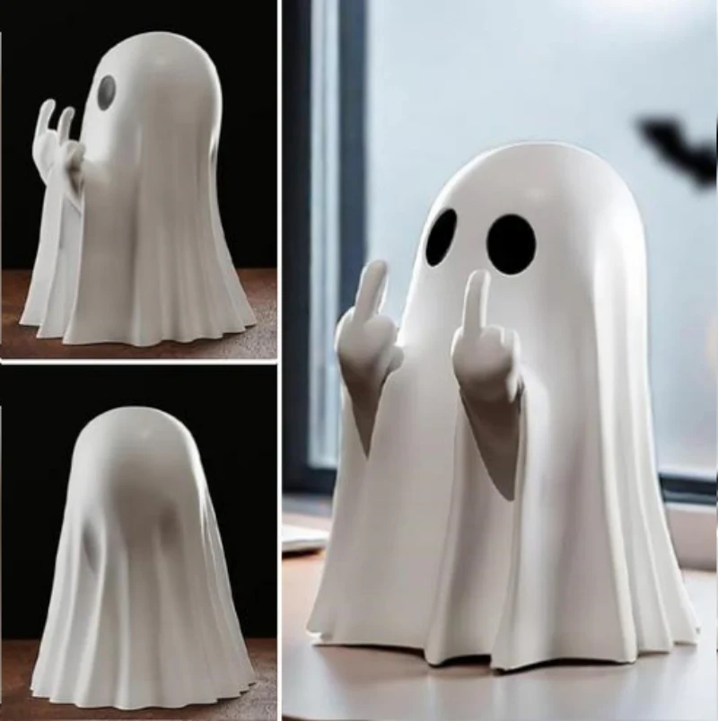 🖕🏻👻Ghost Design Ornament💀🎃Halloween Decoration for Indoor and Porch Decor